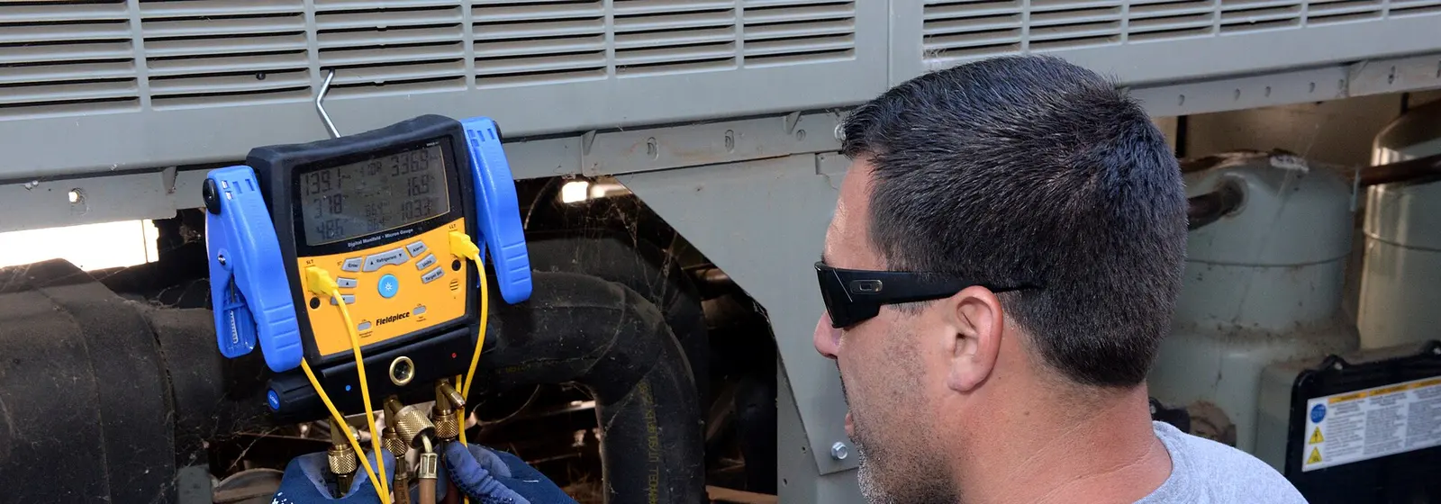 HVAC Contractor at work